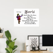 Ham Radio Funny Hamlet Zitat neu geschrieben Poste Poster (Heimbüro)