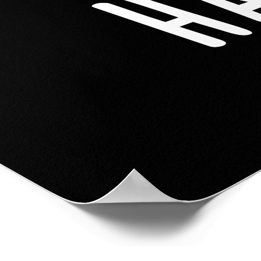 Ham Radio Funny Pig Pun Dark BG Poster (Ecke)