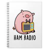 Ham Radio Funny Pig Pun Notizblock (Vorderseite)
