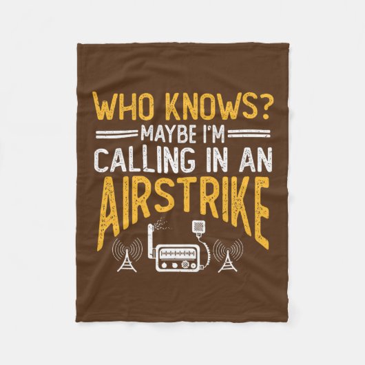 Ham Radio Gear Design Ham Operator Amateur Radio Fleecedecke (Vorderseite)