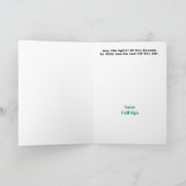 Ham Radio Gingerbrett House mit Morse Code Card Dankeskarte (Innenseite)