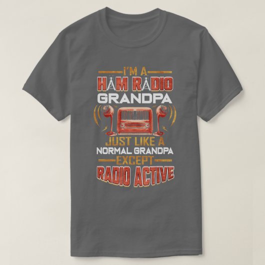 Ham Radio Grandpa Amateur Radio Großvater T-Shirt (Design vorne)