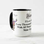 Ham Radio Hamlet Ophelia Liebe Quote Tasse (Vorderseite Links)