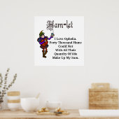 Ham Radio Hamlet Ophelia Liebe Zitat Poster (Küche)