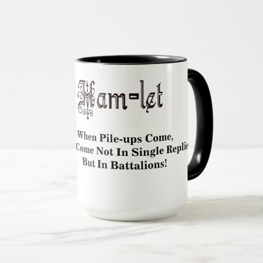Ham Radio Hamlet Pile-Ups Bataillone Tasse (VorderseiteRechts)