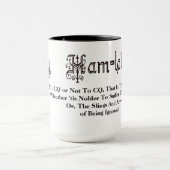 Ham Radio Hamlet Zitat "To Be" Redone Tasse (Zentrum)