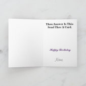 Ham Radio Hamlet zu CQ oder nicht zitieren Grußkar Karte (Innenseite)