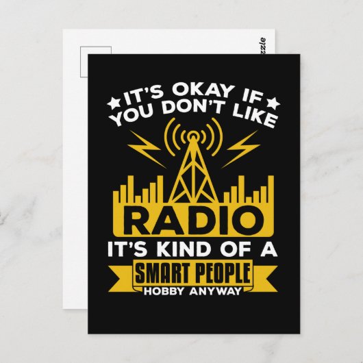 Ham Radio Hobby Funny Radio Operator Postkarte (Vorne/Hinten)