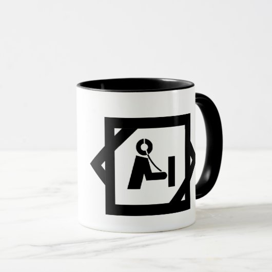 Ham Radio Icon in Shack Tasse Anpassen! (VorderseiteRechts)