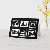 Ham Radio Icons Leere Note oder Grußkarte Karte (Gelbe Blume)