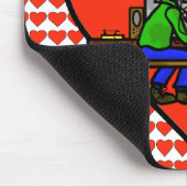 Ham Radio Kissing Couple Computer Mousepad (Ecke)