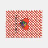 Ham Radio Kissing Couple Fleece Blanket individual (Vorderseite (Horizontal))