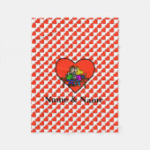 Ham Radio Kissing Couple Fleece Blanket individual (Vorderseite)