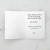 Ham Radio Morse Code Key Grußkarte Karte (Innenseite)