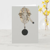 Ham Radio Morse Code Key Grußkarte Karte (Gelbe Blume)