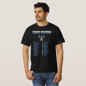 Ham Radio NATO Phonetic Alphabet Design T-Shirt (Vorne ganz)