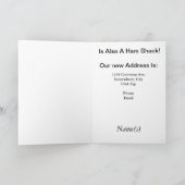 Ham Radio New Address Notification Card  Customize Ankündigung (Innenseite)