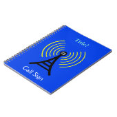 Ham-Radio-Notebook mit Sender Notizblock (Linke Seite)