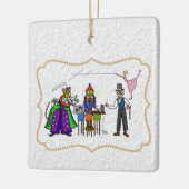 Ham Radio Nutcracker Weihnachtsdekoration Keramikornament (Links)