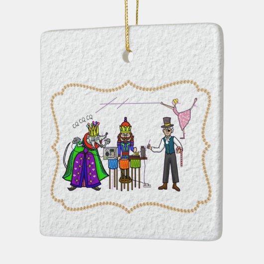 Ham Radio Nutcracker Weihnachtsdekoration Keramikornament (Links)