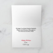 Ham Radio Nutcracker Weihnachtskarte Karte (Innenseite)