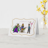 Ham Radio Nutcracker Weihnachtskarte Karte (Gelbe Blume)