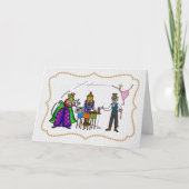 Ham Radio Nutcracker Weihnachtskarte Karte (Vorderseite)