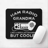 Ham Radio Oma wie normale Oma, aber Cooler Mousepad (Mit Mouse)