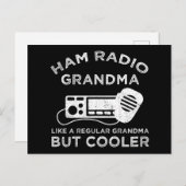 Ham Radio Oma wie normale Oma, aber Cooler Postkarte (Vorne/Hinten)