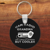 Ham Radio Oma wie normale Oma, aber Cooler Schlüsselanhänger (Vorderseite)
