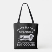 Ham Radio Oma wie normale Oma, aber Cooler Tasche (Rückseite)