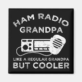 Ham Radio Opa wie normale Opa, aber Cooler Magnet (Vorne)