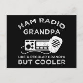 Ham Radio Opa wie normale Opa, aber Cooler Postkarte (Vorderseite)
