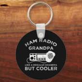 Ham Radio Opa wie normale Opa, aber Cooler Schlüsselanhänger (Rückseite)
