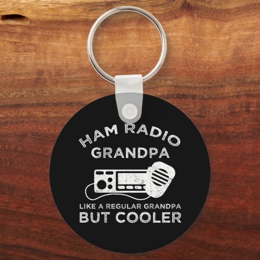 Ham Radio Opa wie normale Opa, aber Cooler Schlüsselanhänger (Rückseite)