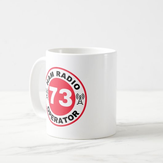 Ham Radio Operator 73 - Ham Radio Dreams Kaffeetasse (Vorderseite Links)