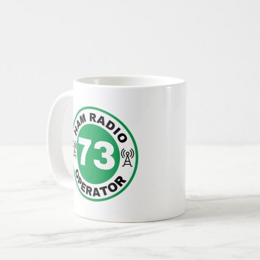 Ham Radio Operator 73 - Ham Radio Dreams Kaffeetasse (Vorderseite Links)