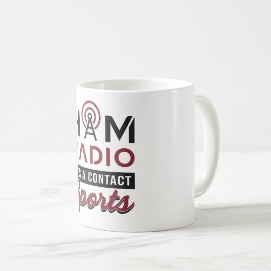 HAM Radio Operator Amateur-Code Antenne Geschenkid Kaffeetasse (VorderseiteRechts)