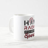 HAM Radio Operator Amateur-Code Antenne Geschenkid Kaffeetasse (Vorderseite Links)