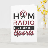 HAM Radio Operator Amateur-Code Antenne Geschenkid Karte (Gelbe Blume)