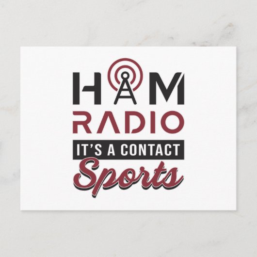 HAM Radio Operator Amateur-Code Antenne Geschenkid Postkarte (Vorderseite)