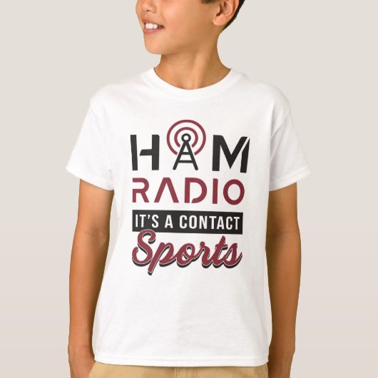 HAM Radio Operator Amateur-Code Antenne Geschenkid T-Shirt (Vorderseite)