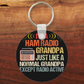 Ham Radio Operator Amateur Radio Vatertag Schlüsselanhänger (Vorderseite)