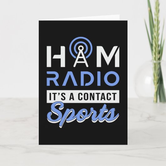 HAM Radio Operator Antenna Amateur Code Geschenk I Karte (Vorderseite)