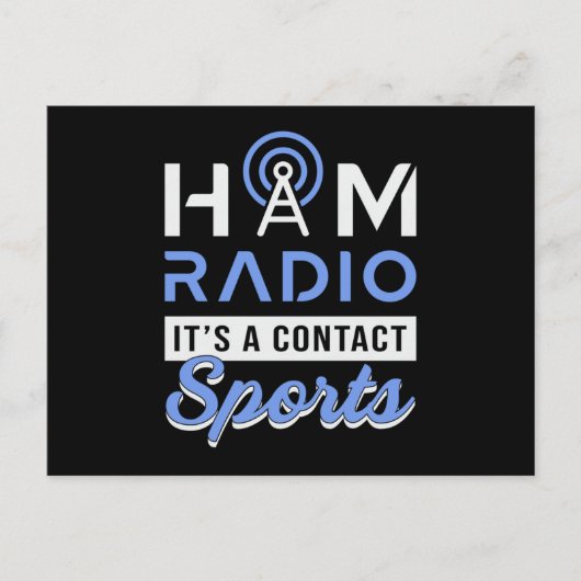 HAM Radio Operator Antenna Amateur Code Geschenk I Postkarte (Vorderseite)