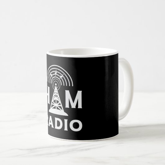 HAM Radio Operator Antenna Code Amateur Geschenkid Kaffeetasse (VorderseiteRechts)
