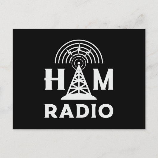 HAM Radio Operator Antenna Code Amateur Geschenkid Postkarte (Vorderseite)