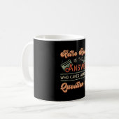 HAM Radio Operator Antenna Frequency Amateur Gesch Kaffeetasse (Vorderseite Links)