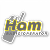 Ham Radio Operator Aufkleber (Vorderseite)