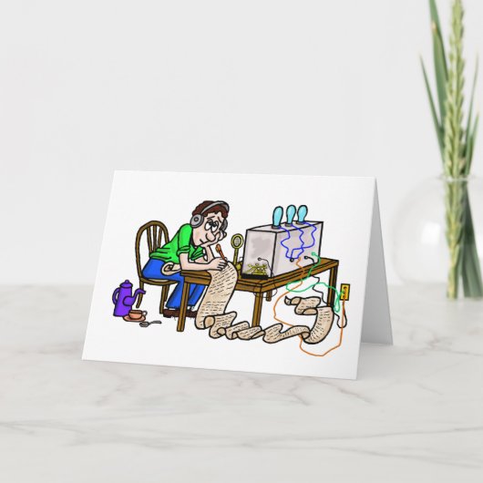 Ham Radio Operator Danke für Kontaktkarte (Vorderseite)